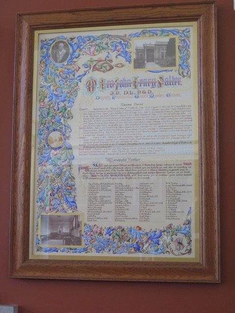The Illuminated Address presented to Dr Henry Salter in 1918